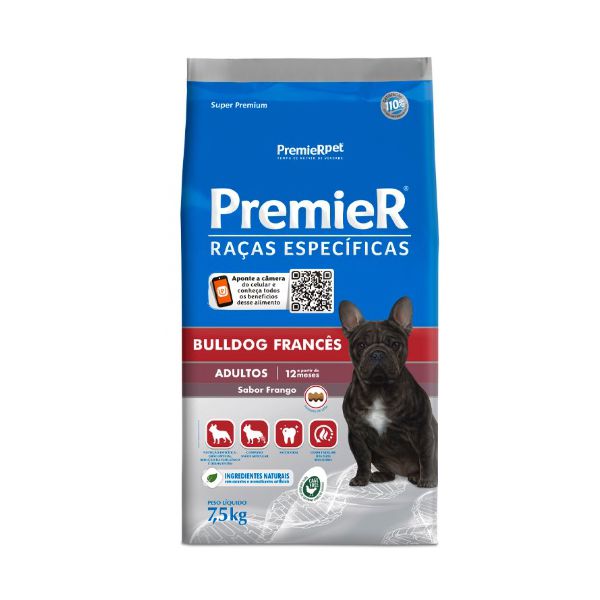 RACAO CAO PREMIER 7,5KG AD BULLDOG FRANCES
