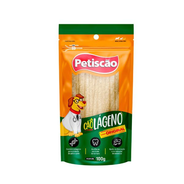 PETISCAO CAOLAGENO ORIGINAL 100G