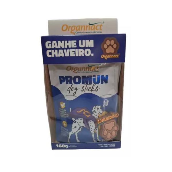 PROMUN DOG STICKS 160G C/ CHAVEIRO PROMOCIONAL