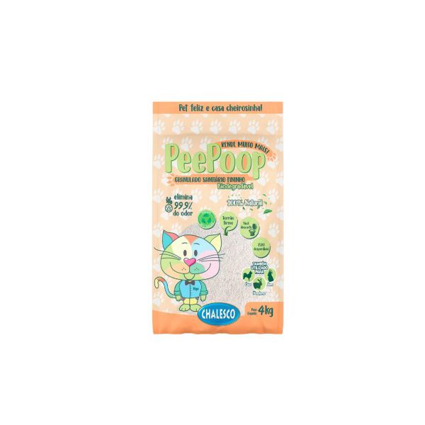 GRANULADO GATO PEEPOOP BIO FINA 4 KG (MANDIOCA)