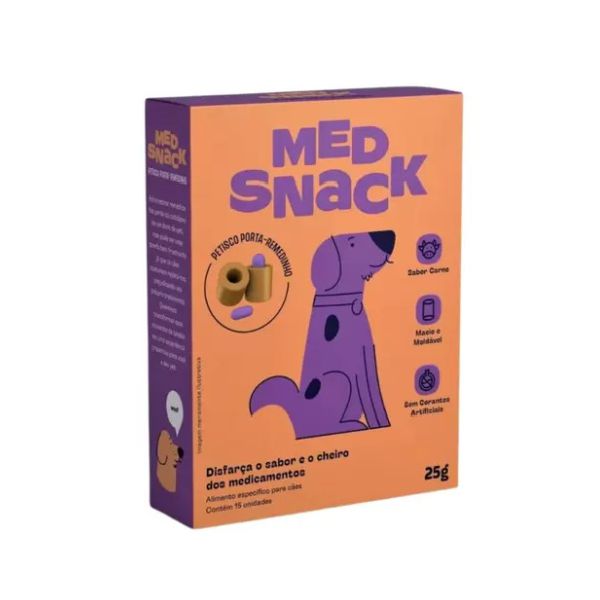 MED SNACK CAO MASSINHA P/DAR COMP 25G 15 UN