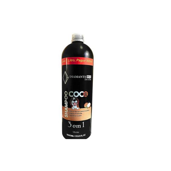 SHAMPOO DIAMANTE COCO 1 LITRO DIA DIA 3 EM 1