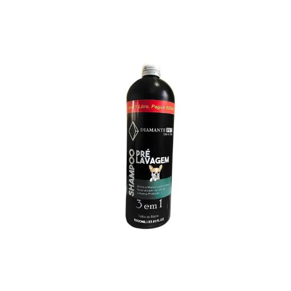 SHAMPOO DIAMANTE PRE LAVAGEM 1 LITRO 3 EM 1