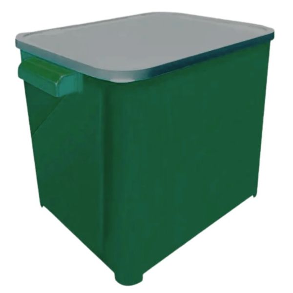 BALDE PLAST 15 KG RACAO P/40 LTS VERDE