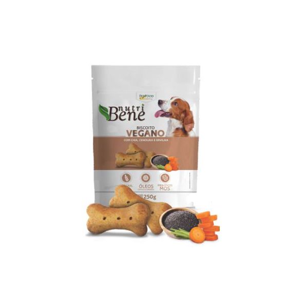 BISCOITO CAO AD VEGANO NUTRIBENE 250G