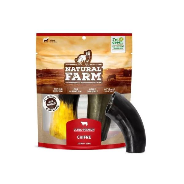 CHIFRE BOVINO C/2 238G NATURAL FARM