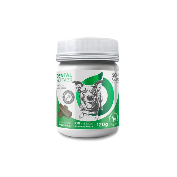 SOFT CARE NUTRI DENTAL PET TABS 8 TAB MASTIGAVEIS 120G