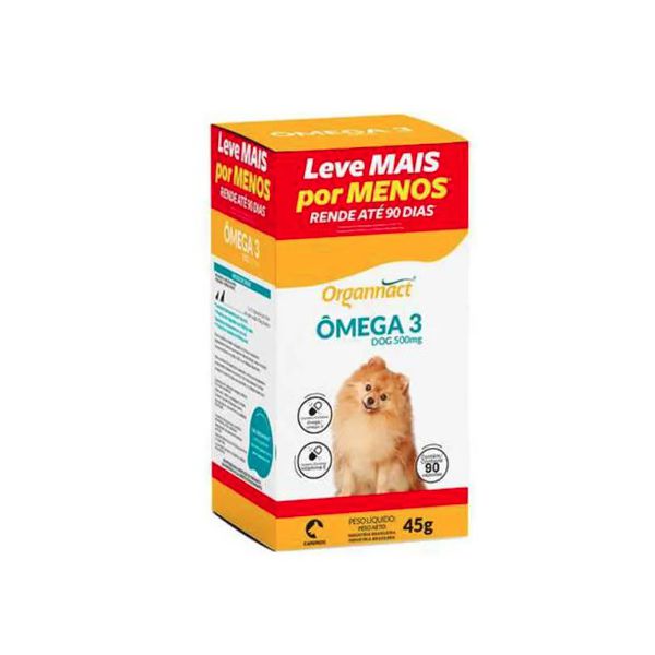 OMEGA 3 DOG 500 90 CAPS ORGANNACT PROMOCIONAL