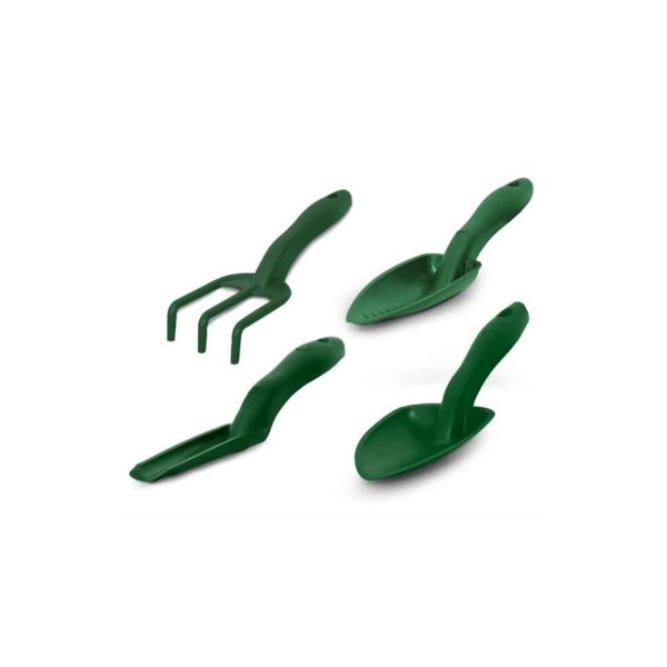 KIT JARDIM PLASTICAS 4 PECAS VERDE