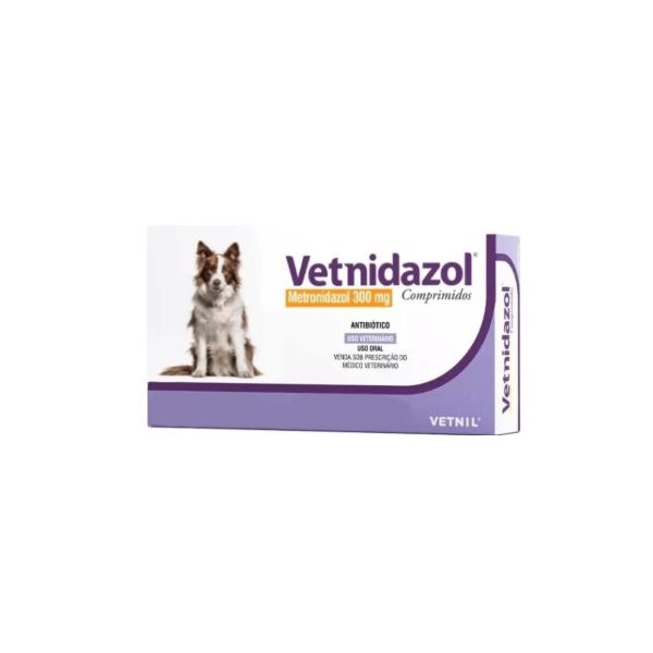 VETNIDAZOL 300MG C/ 10 CP VETNIL