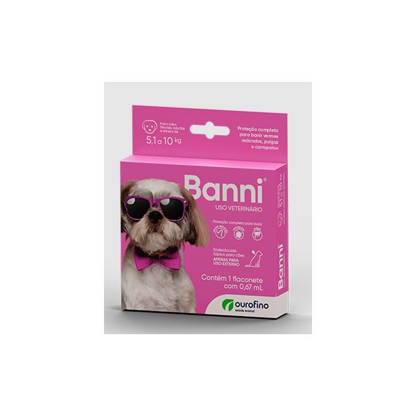 BANNI CAO 0,67ML DE 5,1 A 10 KG