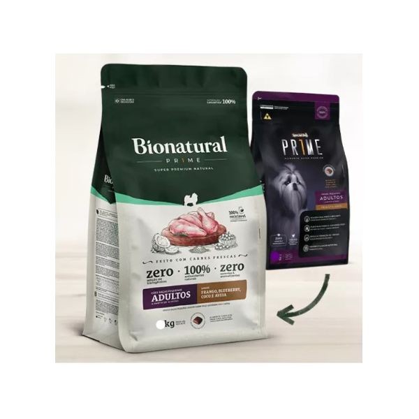 RACAO CAO AD BIONATURAL 10,1KG RP FRANGO