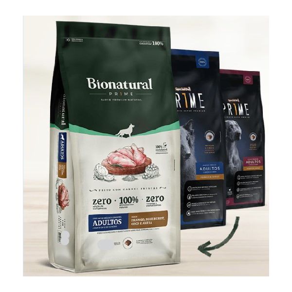 RACAO CAO AD BIONATURAL 2,5KG R M/G FGO