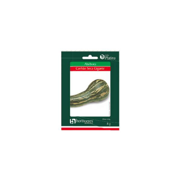 HORTALICA SEMENTE PLATINA ABOBORA CANHAO SECA GIGANTE 10G