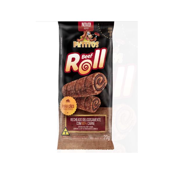 BIFINHO CAO PETITOS ROLL BEFF 20G