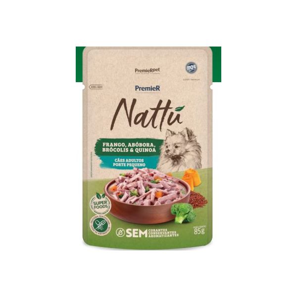 CARNE CAO PREMIER 85G AD FGO/AB NATTU