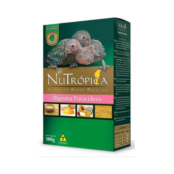ALIM.PASSARO NUTROPICA PAPINHA 500G PSITACIDEOS