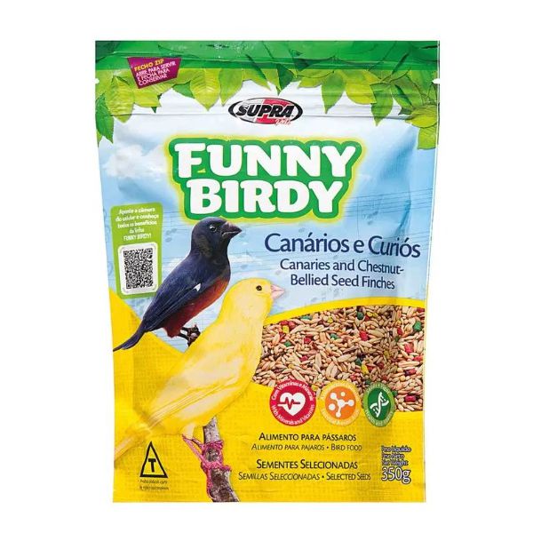 ALIM PASS FUNNY BIRDY CANARIOS E CURIO 350G