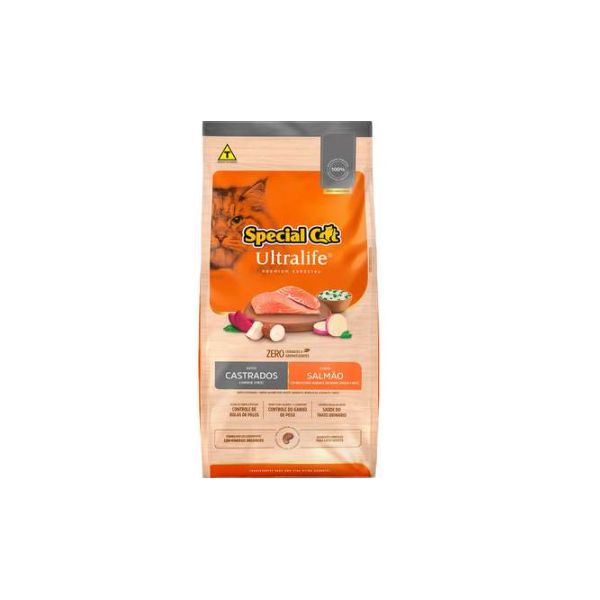 RACAO GATO SPECIAL CAT 10KG SALMAO CAST ULTRALIFE AD