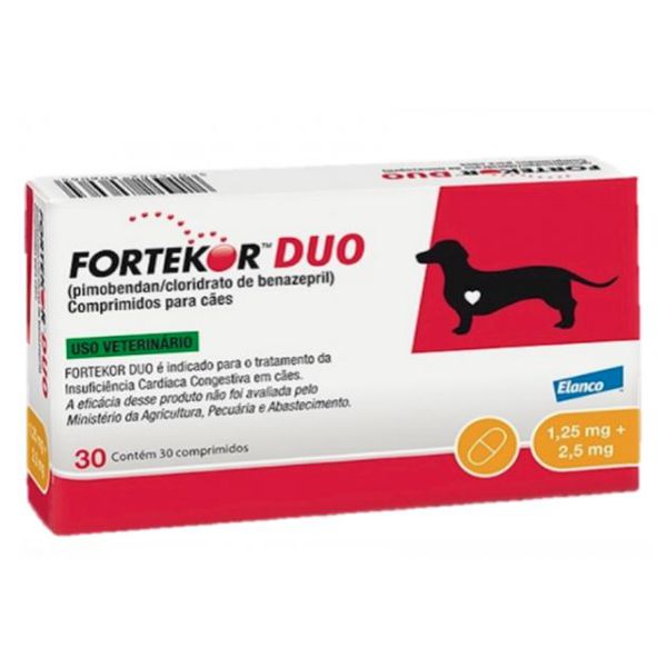 FORTEKOR DUO 1,25MG 2,5MG 30CP ** (GELADEIRA) **
