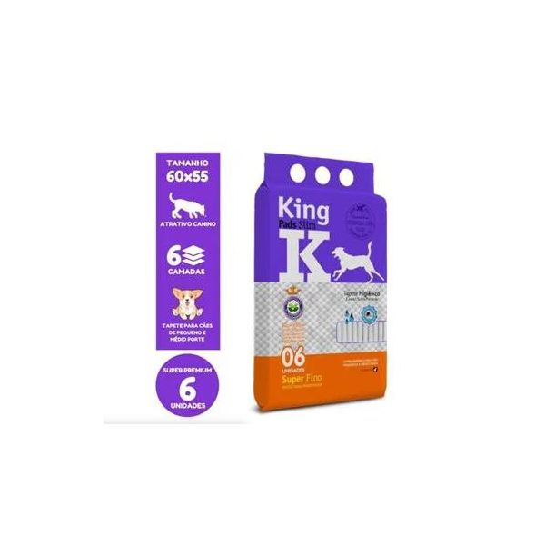 TAPETE CAO HIGIENICO KING PADS 55X60 C/6