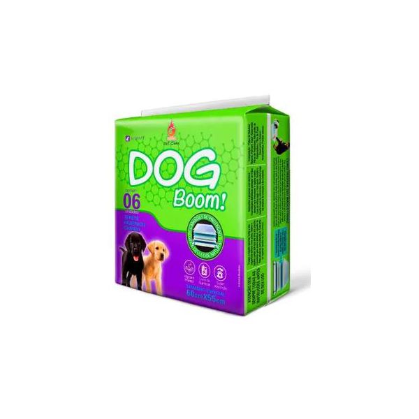 TAPETE CAO HIGIENICO DOG BOOM 55X60 C/6