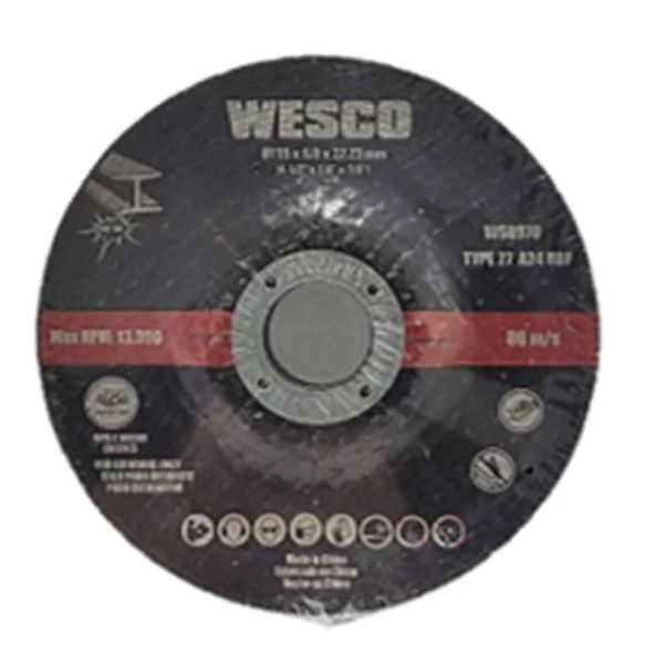 DISCO DESBASTE C/3 WESCO 4.1/2X1/4X7/8 WS8970