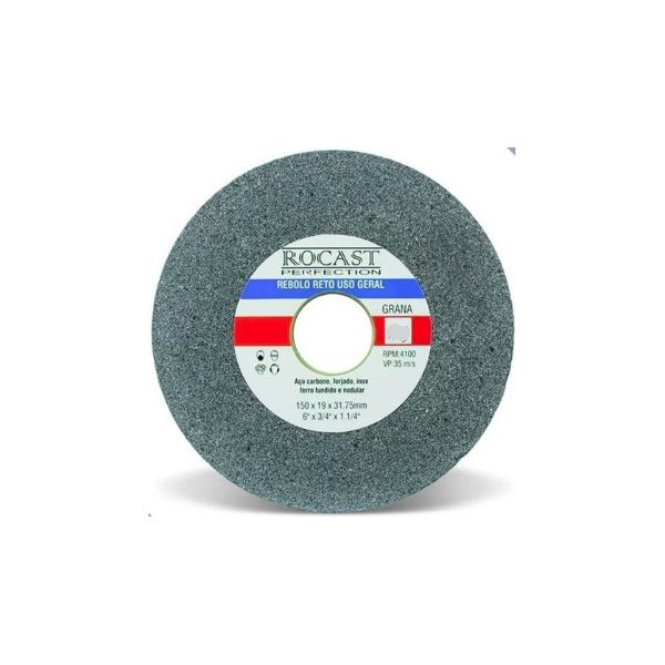 REBOLO ESMERIL 6 GRANA A36 3/4 GROSA USO GERAL