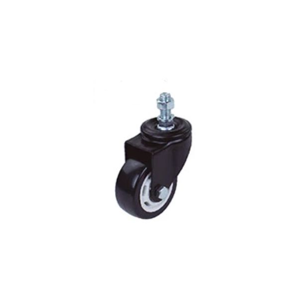 RODIZIO 50MM 2 GIRATORIO ROSCA 30K PRETO WORKER