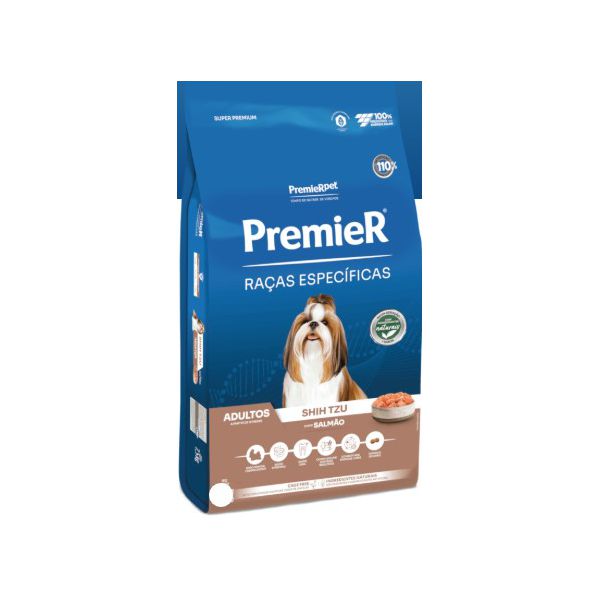 RACAO CAO PREMIER 2.5KG SHIH TZU ADULTO SALMÃO