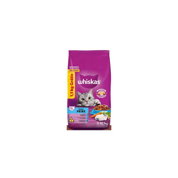 RACAO GATO WHISKAS 10KG PEIXE LEVE 10KG PAGUE 9 KG