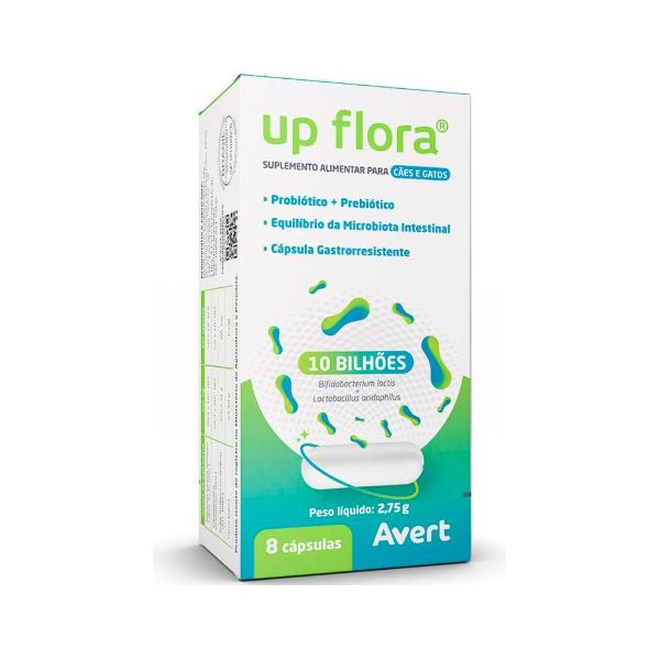 UP FLORA 8 CAPS MINI CAES E GATOS ATÉ 10KG