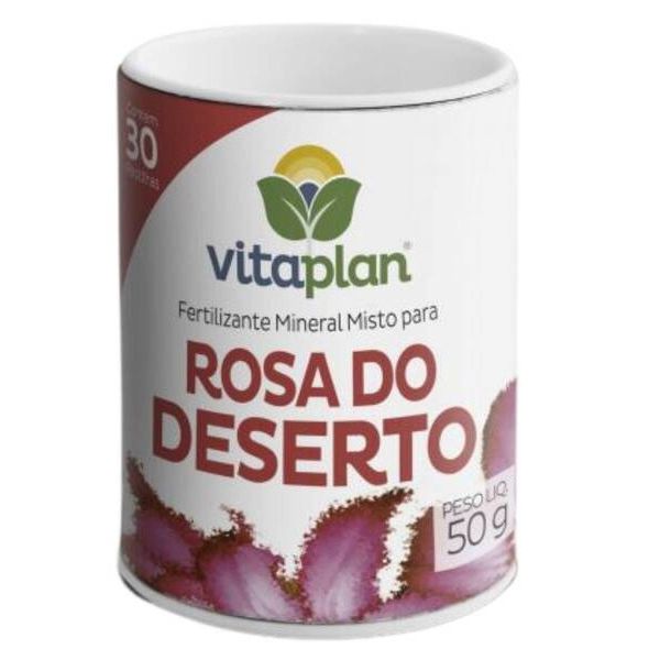 FERTILIZANTE PASTILHA ROSA DO DESERTO 50G VITAPLAN