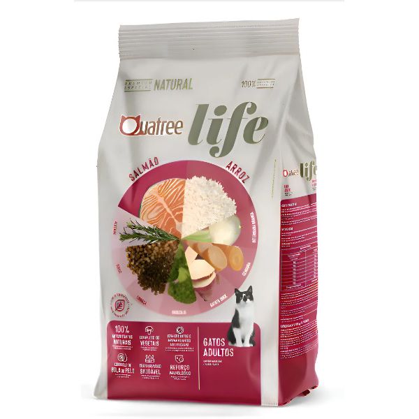 RACAO GATO QUATREE 10 KG LIFE 