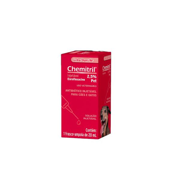 CHEMITRIL INJETAVEL 2.5% 20 ML
