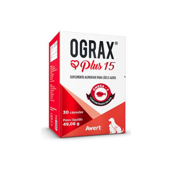 OGRAX PLUS 15 - 30 CAP CAES E GATO