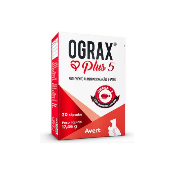 OGRAX PLUS 5 - 30 CAP CAES E GATO