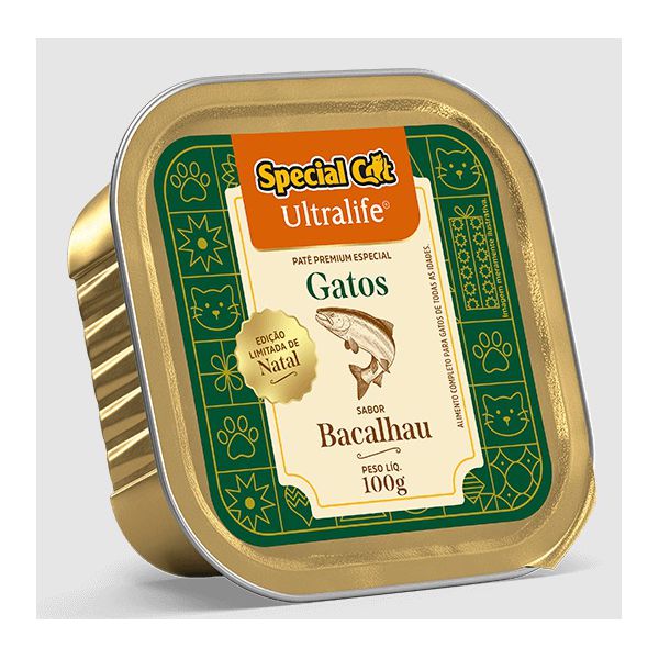 CARNE GATO SPECIAL CAT AD PATE BACALHAU 100G
