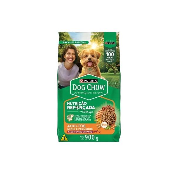 RACAO CAO DOG CHOW 900G AD R PEQ
