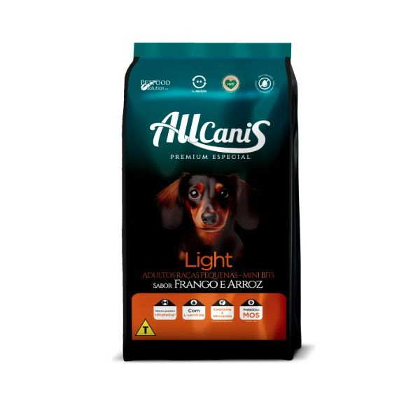 RACAO CAO ALLCANIS 15KG LIGHT RAÇAS PEQ