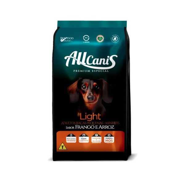 RACAO CAO ALLCANIS 10KG LIGHT RAÇAS PEQ