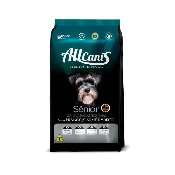 RACAO CAO ALLCANIS 10KG SENIOR RAÇAS PEQ