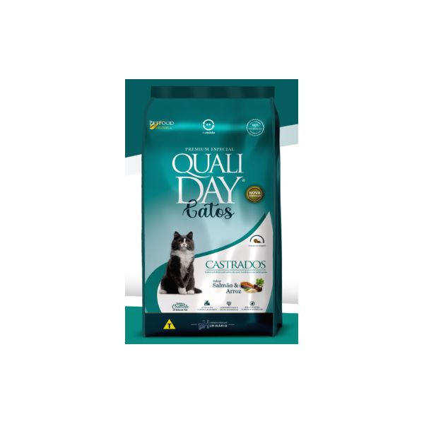 RACAO GATO QUALIDAY 10 KG CASTRADO 