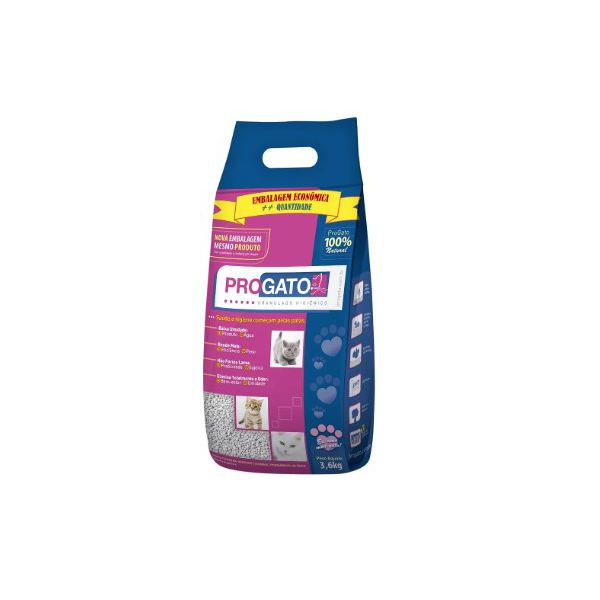 GRANULADO GATO PROGATO 3,6 KG BRANCO