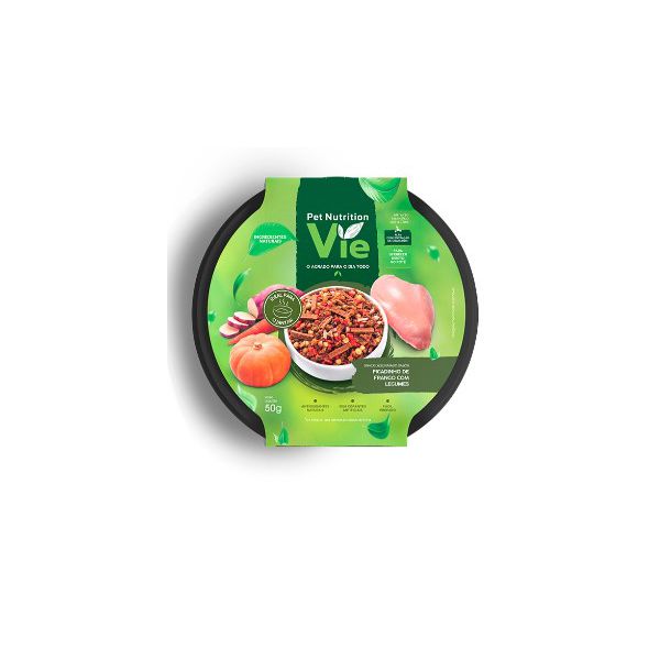 ALIMENTO CAO PET NUTRITION VIE PICADINHO FRANGO 50 GR