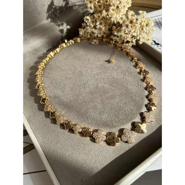Choker Riviera Trevos 38cm