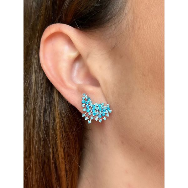Brinco EarCuff Azul