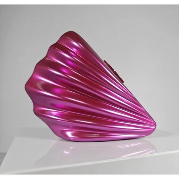 Clutch Acrilíco Concha Lateral Pink