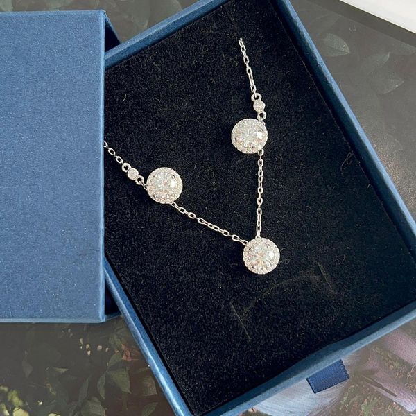 Conjunto Brinco e Colar Redondo Prata 925