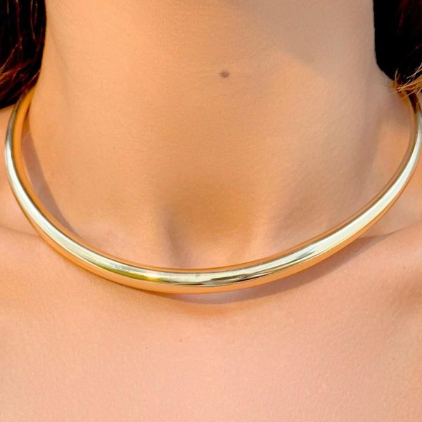 Colar Aro Rigido Dourado